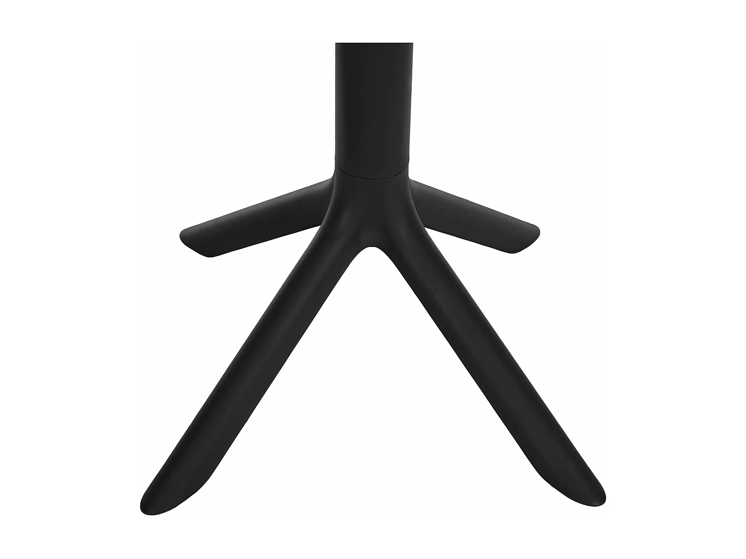 Table d'appoint de jardin - rond - Plastique - Noir - Lacota