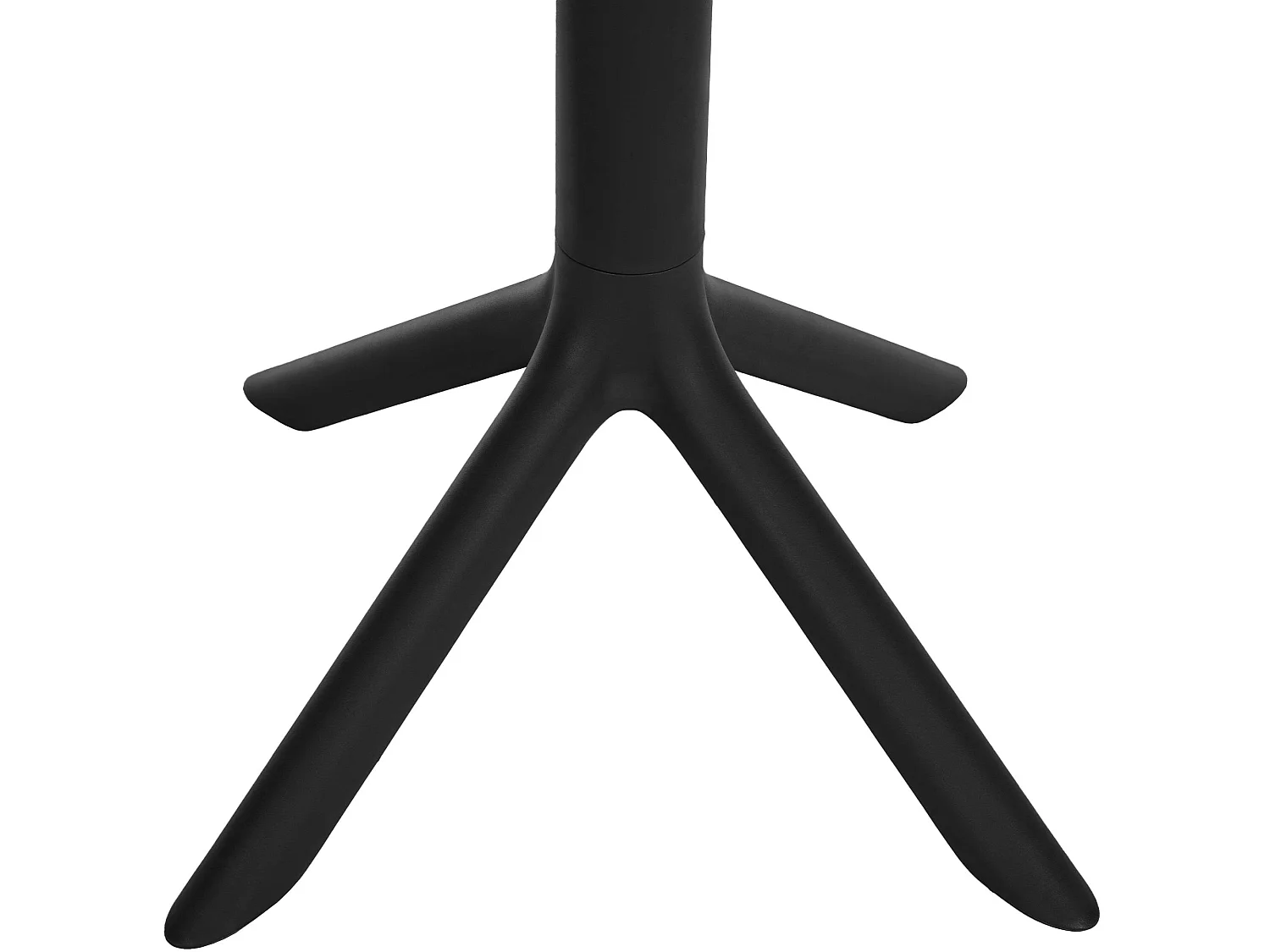 Table d'appoint de jardin - rond - Plastique - Noir - Lacota