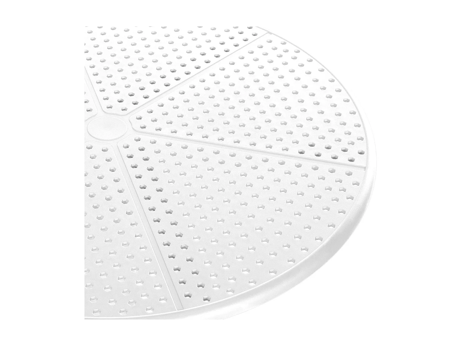 Table d'appoint de jardin - rond - Plastique - Blanc - Lacota
