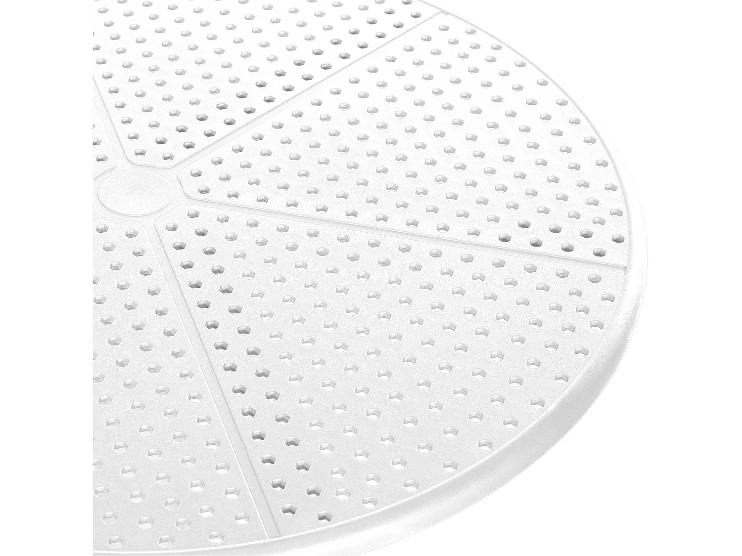 Table d'appoint de jardin - rond - Plastique - Blanc - Lacota