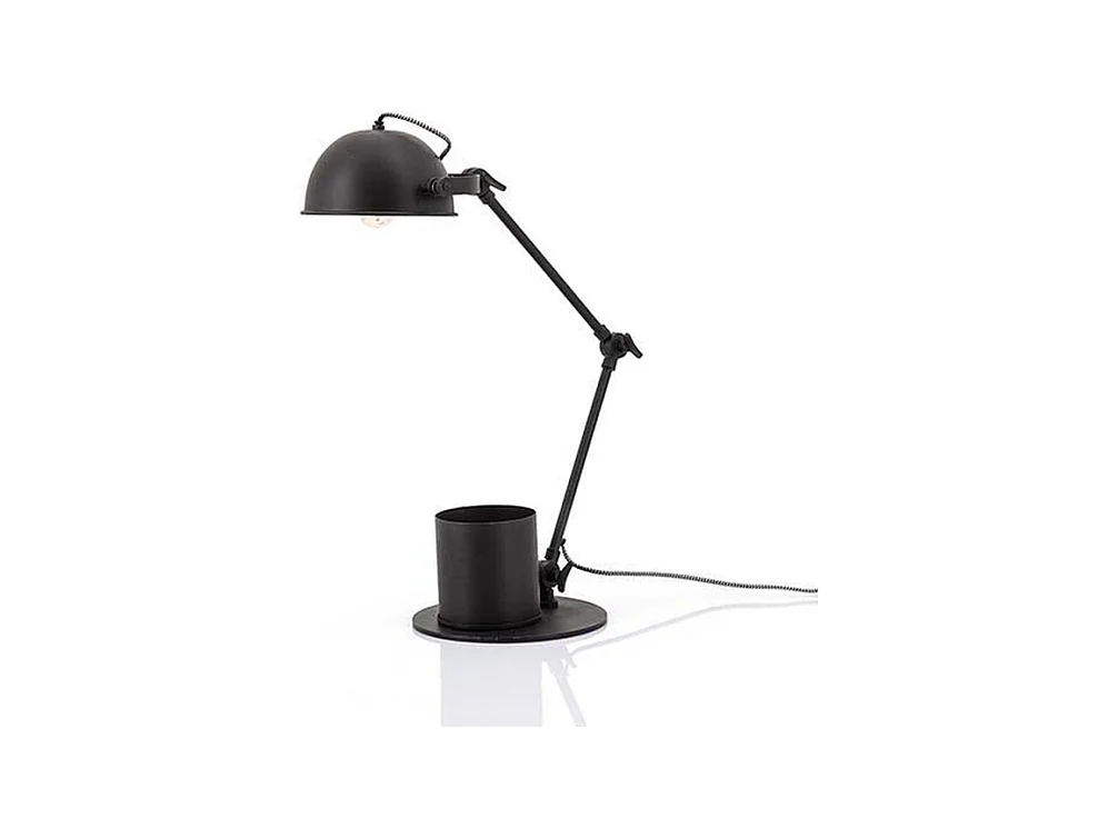 Tafellamp Furnilux Hawk - Zwart metaal - 23x51x45 cm