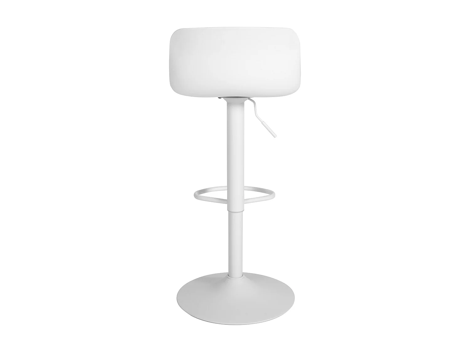 Lot de 4  Tabouret de bar - Similicuir - Blanc - Almada