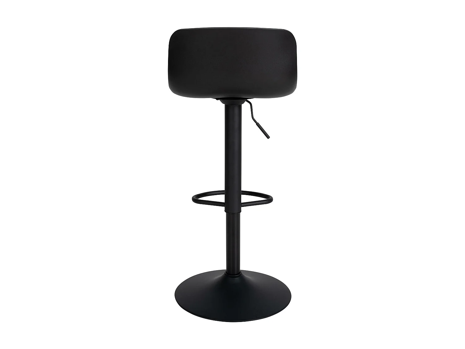 Lot de 4  Tabouret de bar - Similicuir - Noir - Almada