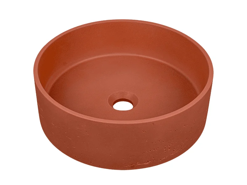 Vasque à poser en béton terracotta - Essebagno
