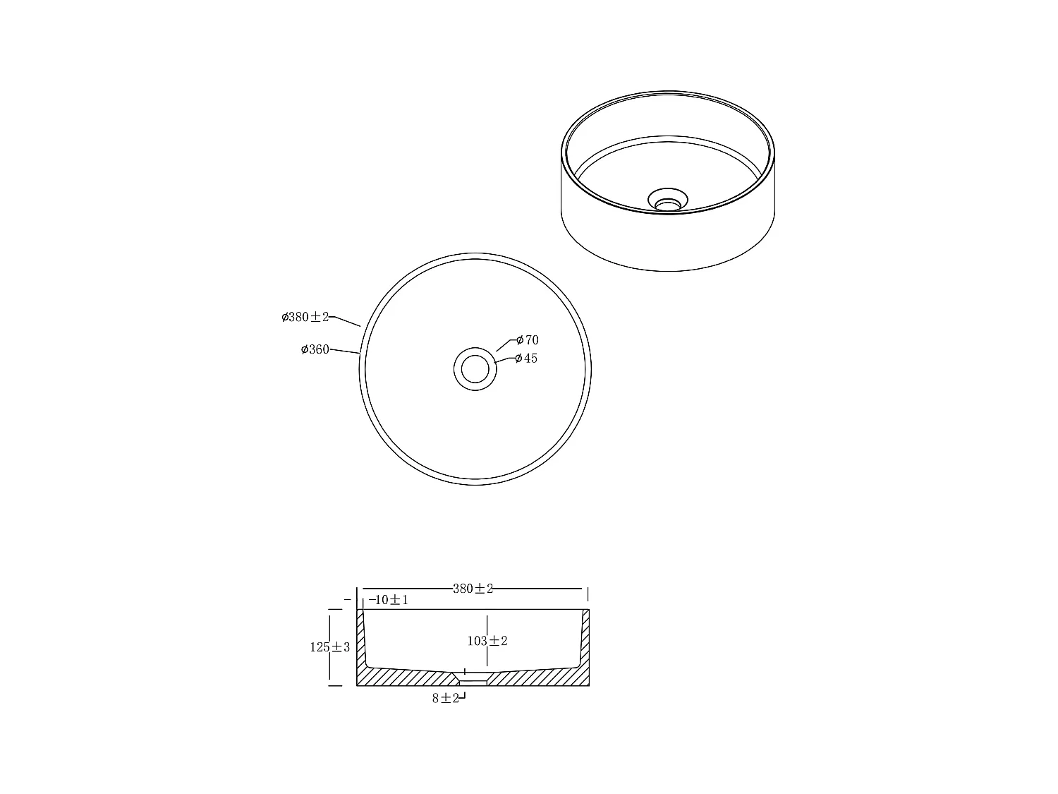 Vasque à poser en béton terracotta - Essebagno