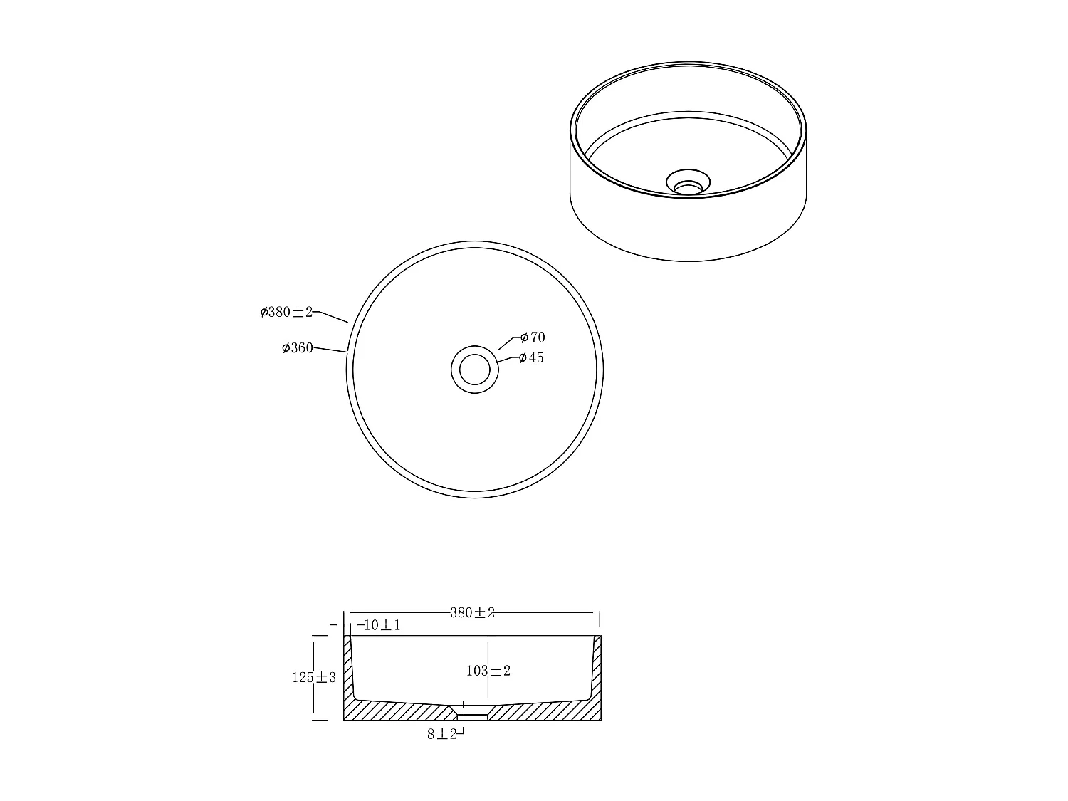 Vasque à poser en béton terracotta - Essebagno