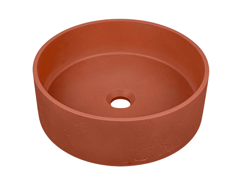Vasque à poser en béton terracotta - Essebagno