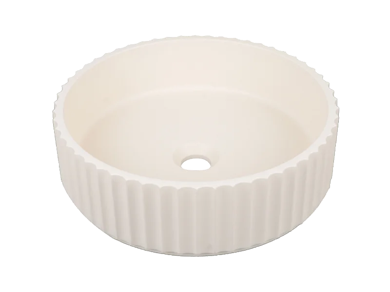 Architek lavabo da appoggio in cemento bianco Essebagno