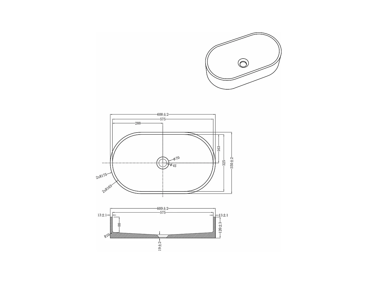 Vasque à poser en béton terrazzo - Essebagno