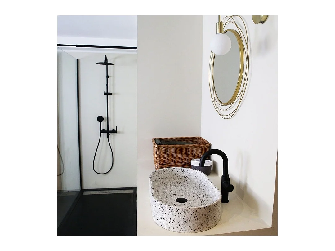 Vasque à poser en béton terrazzo - Essebagno