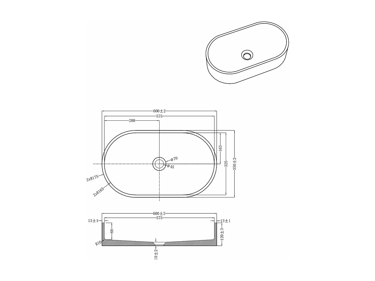 Vasque à poser en béton terrazzo - Essebagno