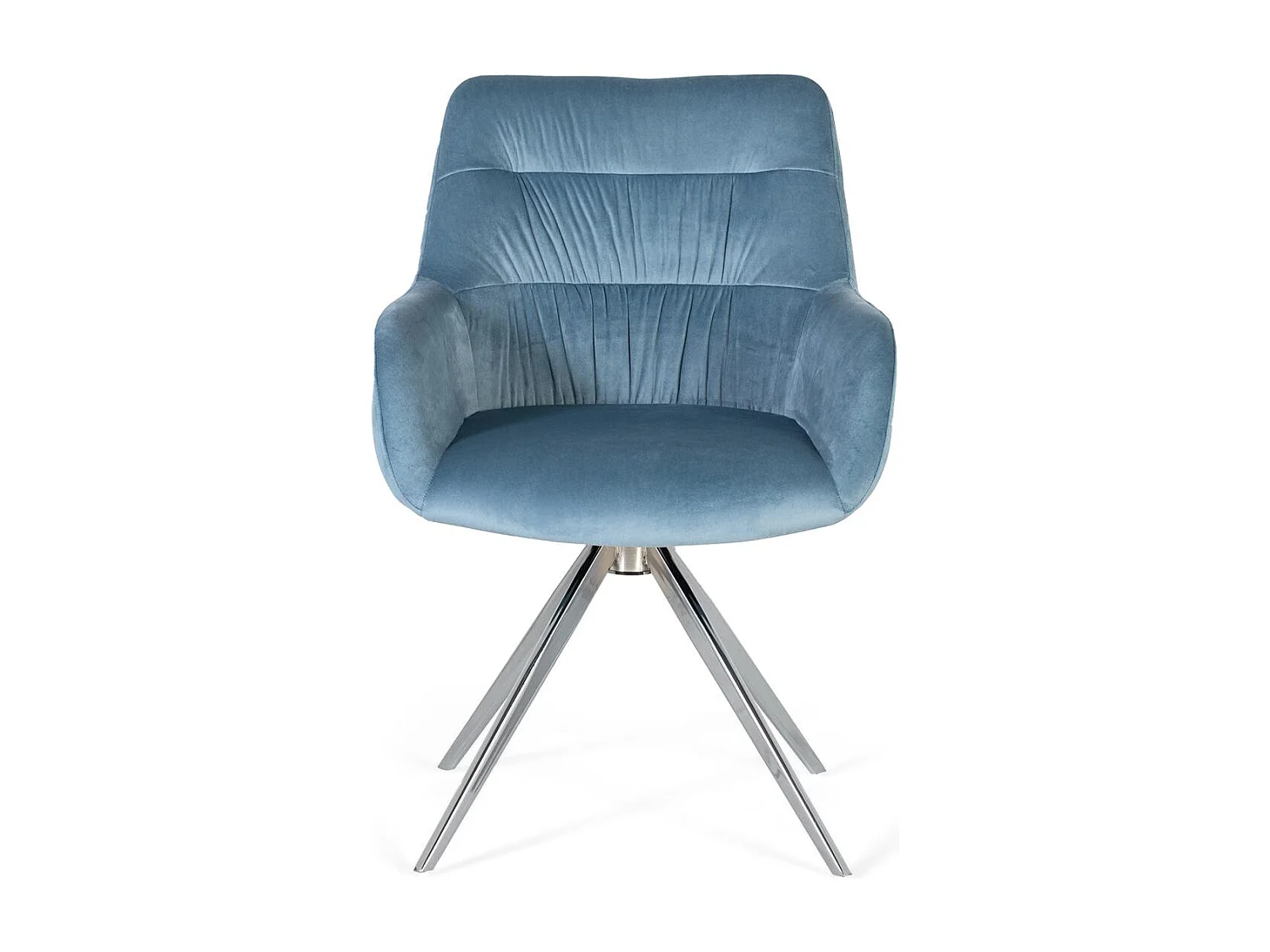 Ensemble de 2 fauteuils tapissés de velours bleu