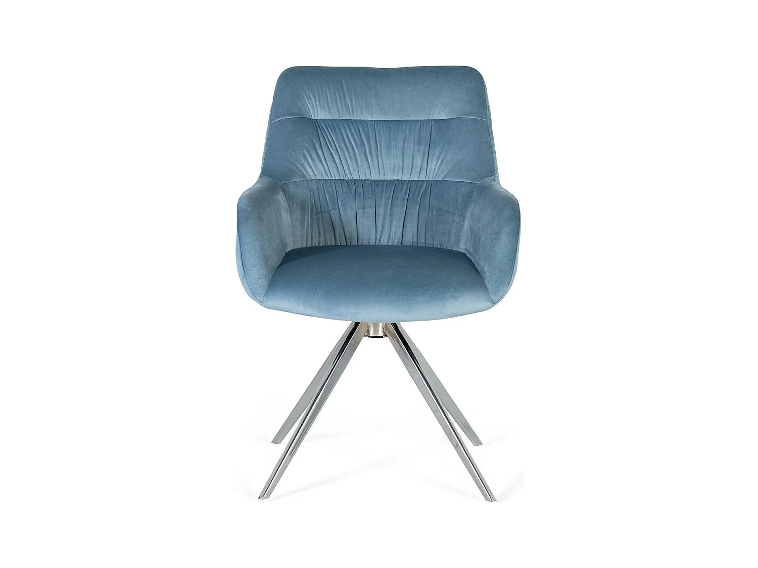 Ensemble de 2 fauteuils tapissés de velours bleu