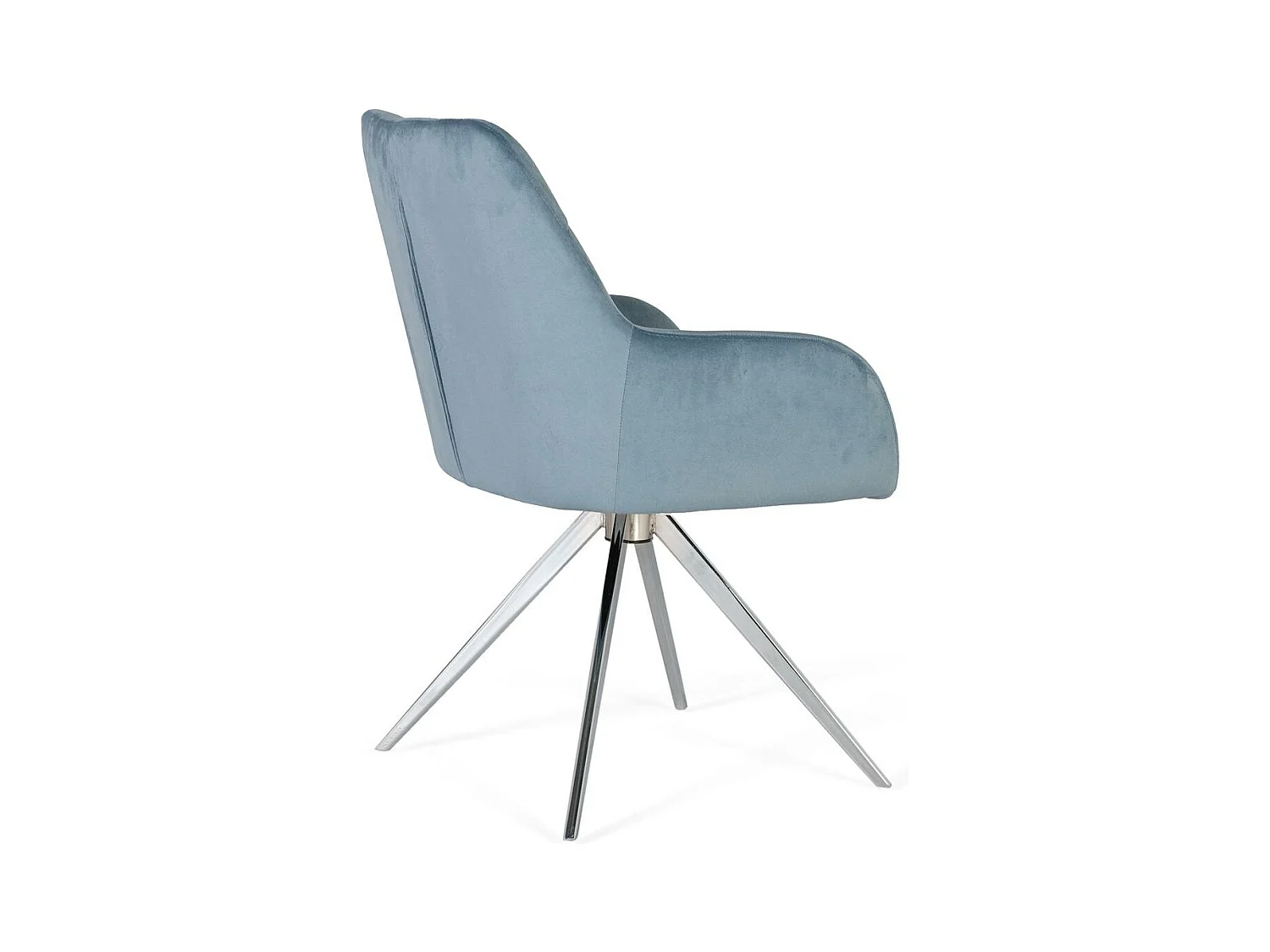 Ensemble de 2 fauteuils tapissés de velours bleu