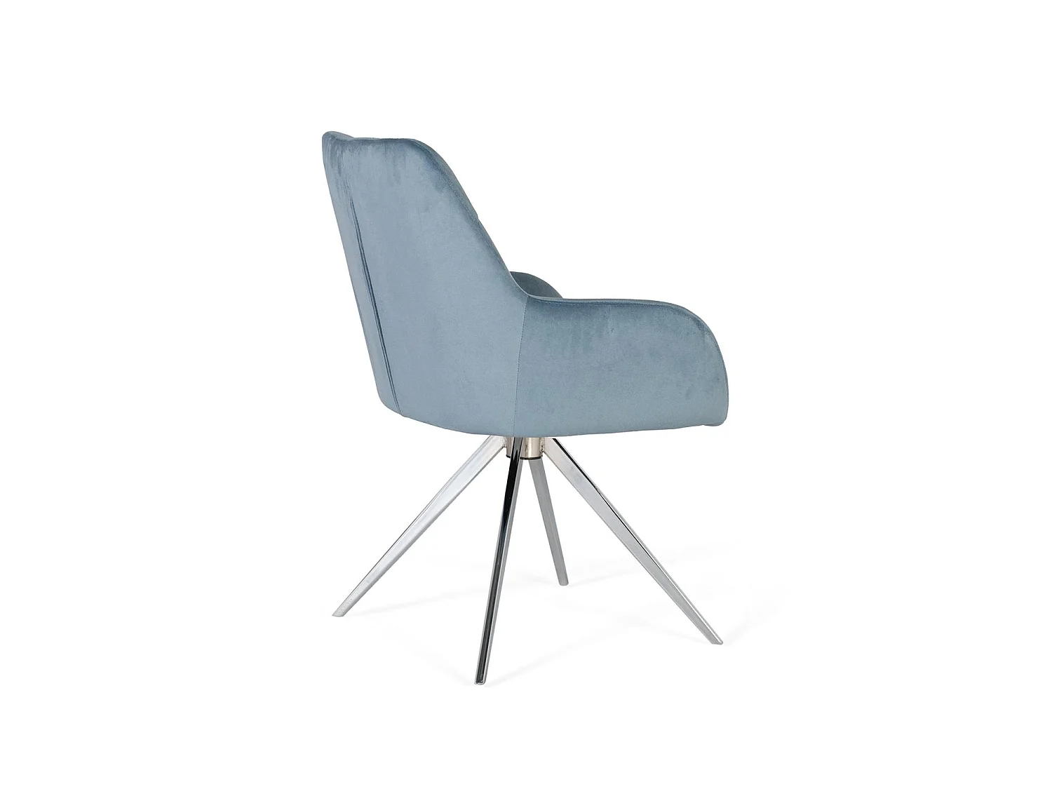 Ensemble van 2 fauteuils bekleed met blauwe velours