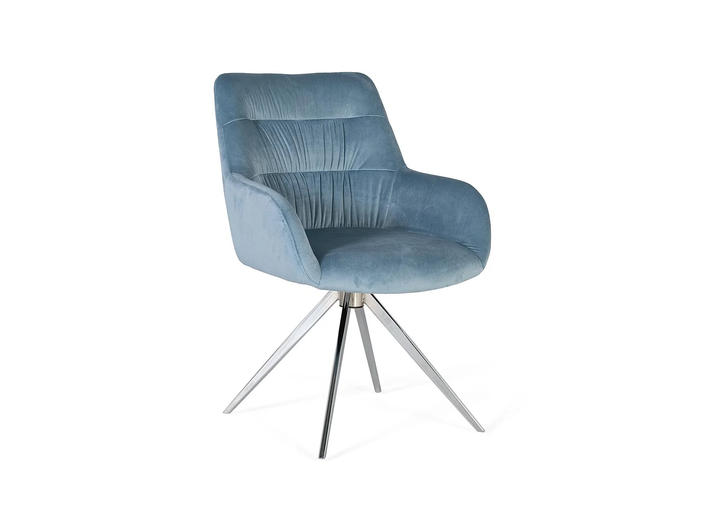 Fauteuil en velours 55 cm style contemporain - 86 x 55 x 61