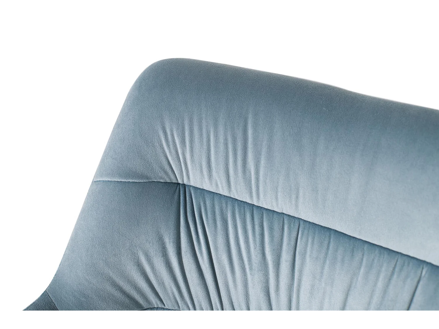 Fauteuil en velours 55 cm style contemporain - 86 x 55 x 61