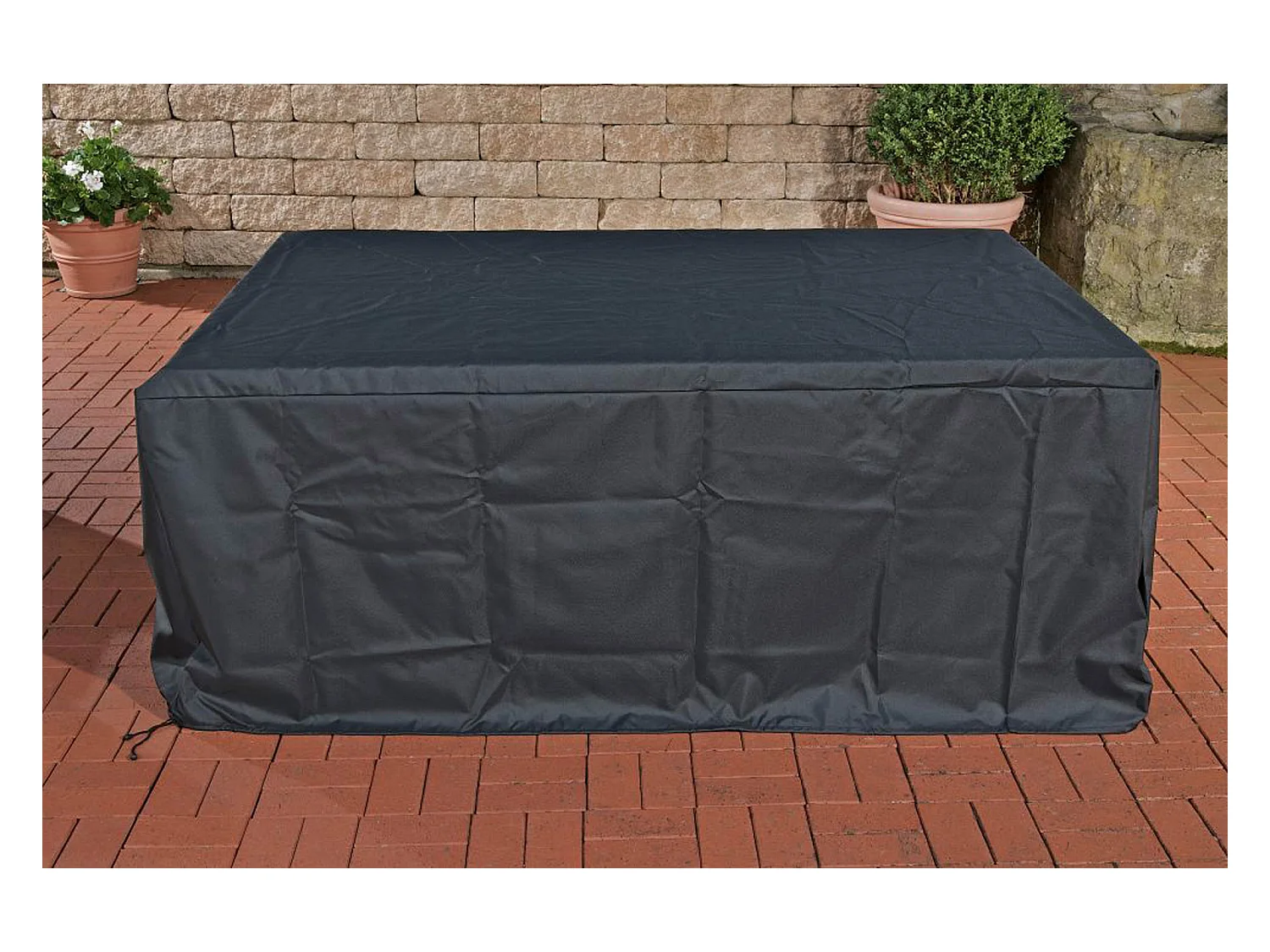 Housse de protection - Plastique - 222x165x65 cm - Noir - Abdeckhaube