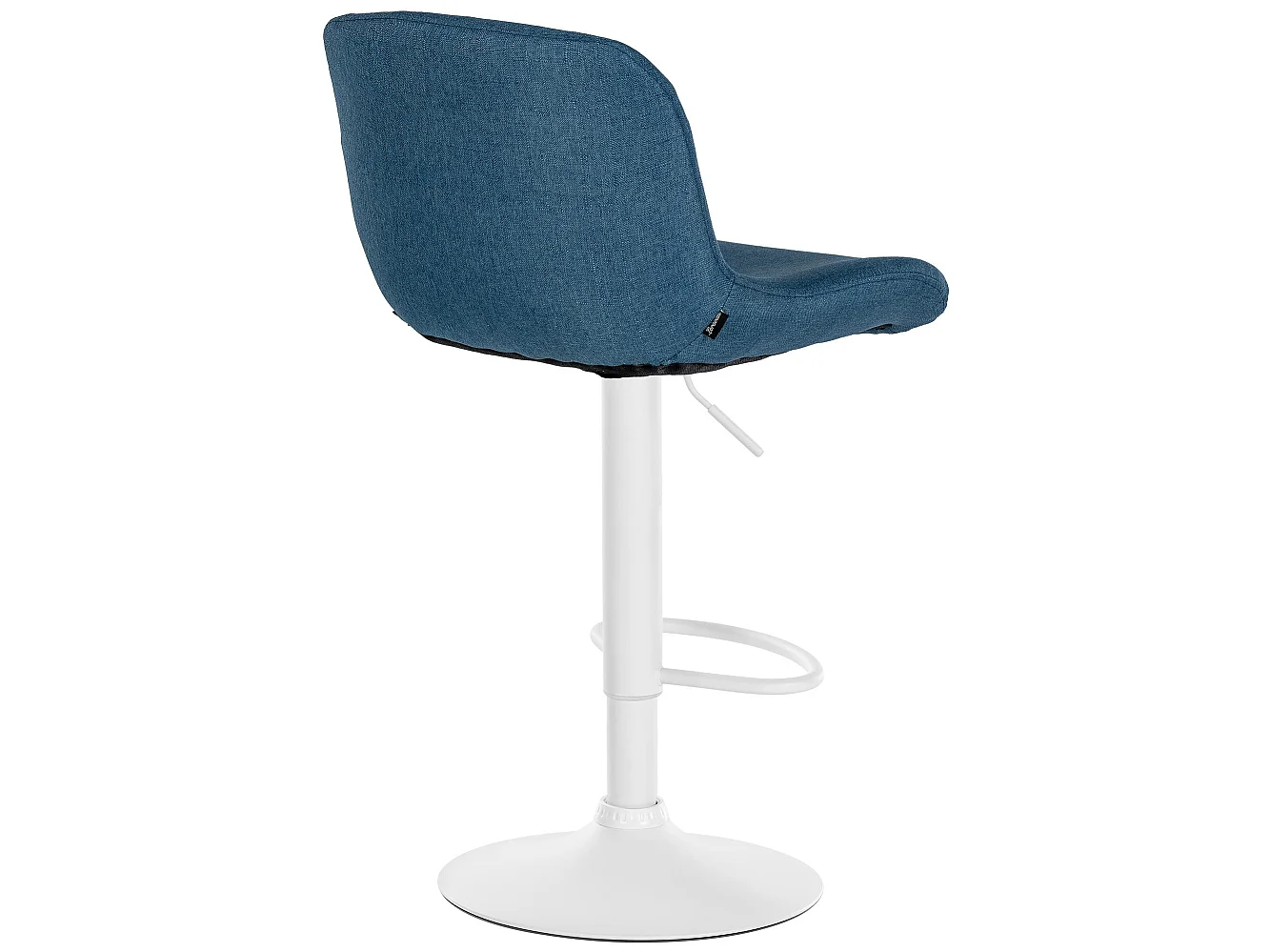 Tabouret de bar - Tissu - Bleu - Solon