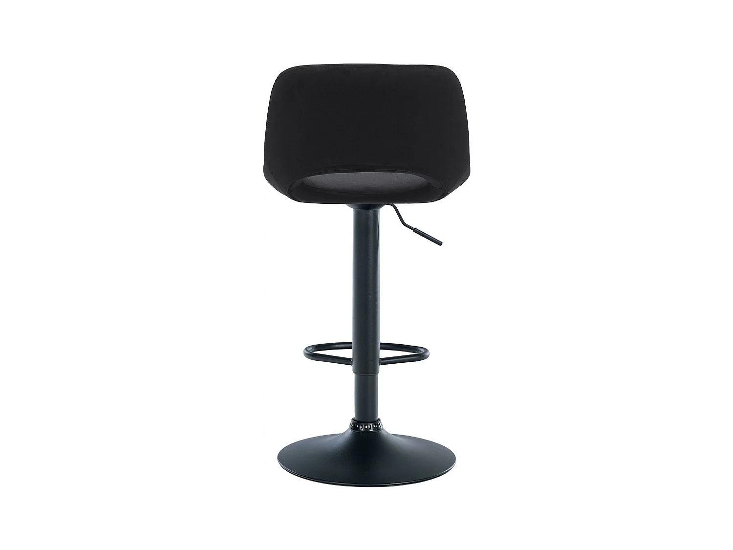 Lot de 2  Tabouret de bar - Velours - Noir - Camden