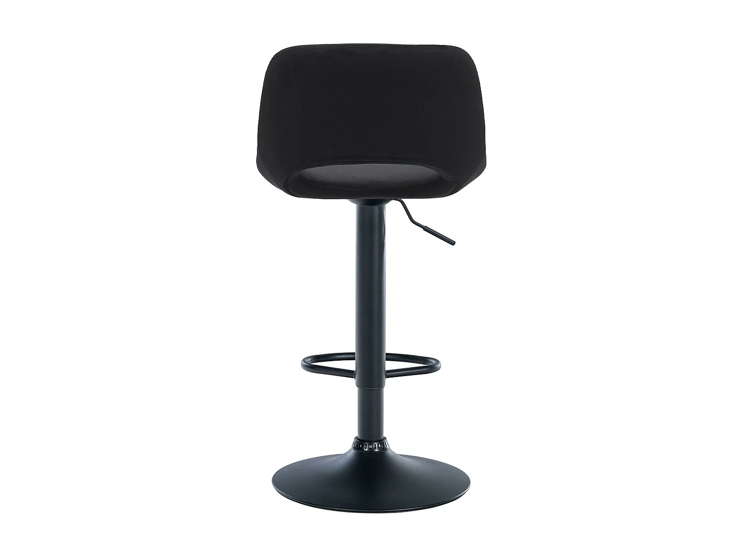 Lot de 2  Tabouret de bar - Velours - Noir - Camden