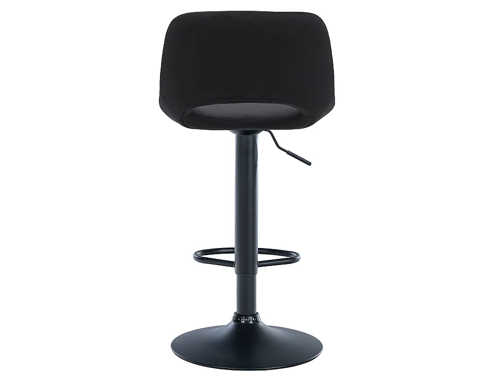 Lot de 2  Tabouret de bar - Velours - Noir - Camden
