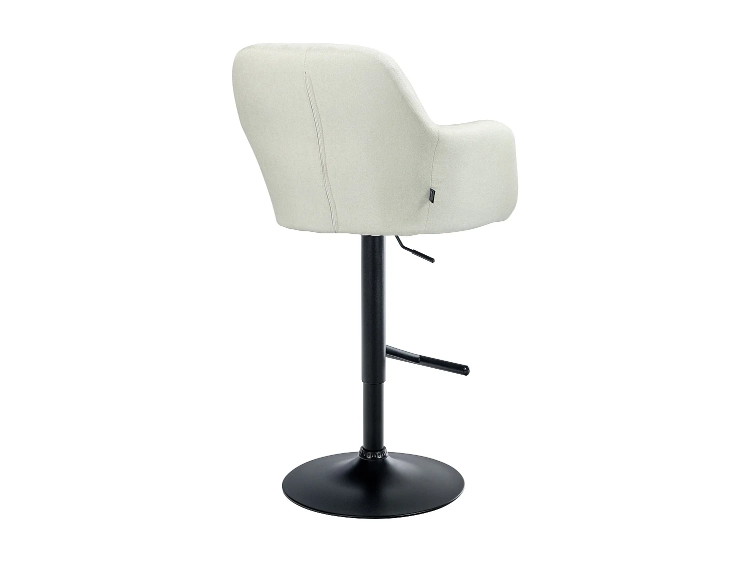 Tabouret de bar - Tissu - Crème - Natoma