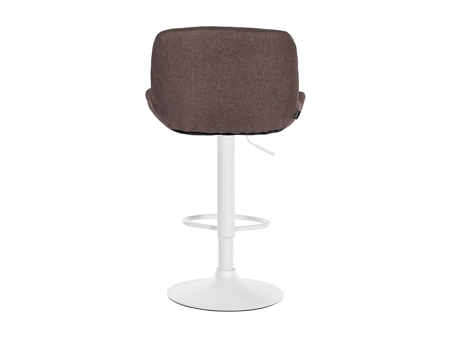 Tabouret de bar - Tissu - Marron foncé - Solon