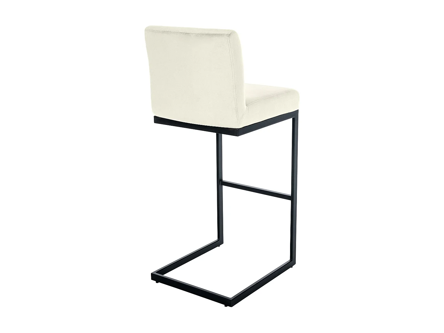 Tabouret de bar - Velours - Crème - Hopewell