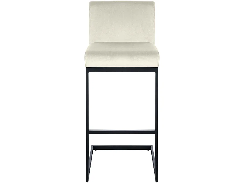 Tabouret de bar - Velours - Crème - Hopewell