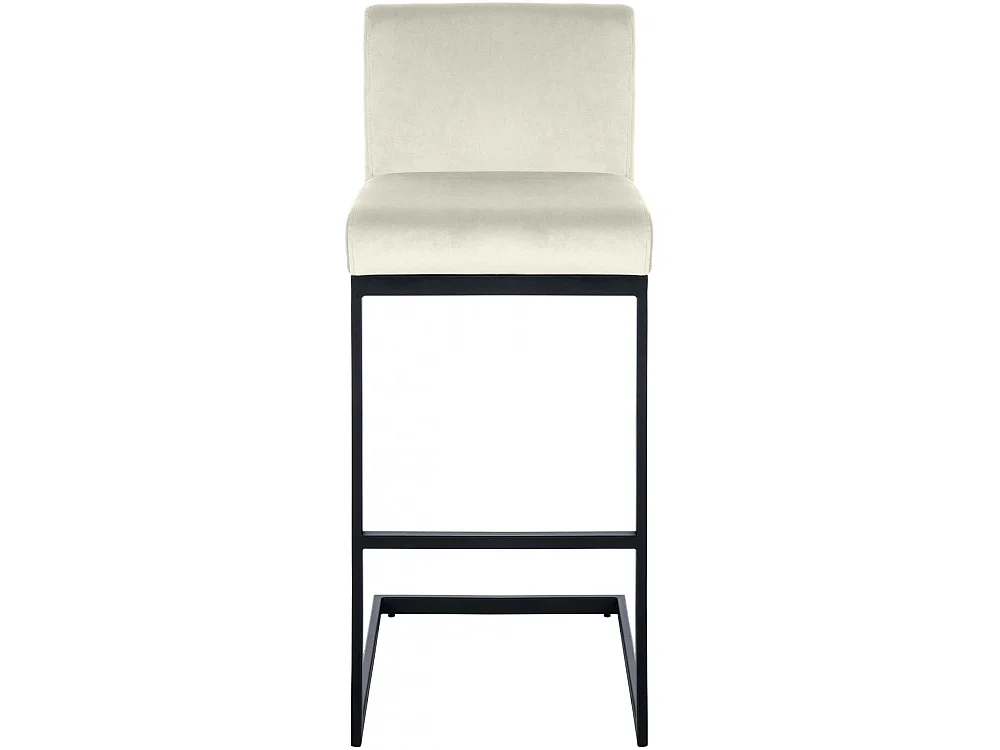 Tabouret de bar - Velours - Crème - Hopewell