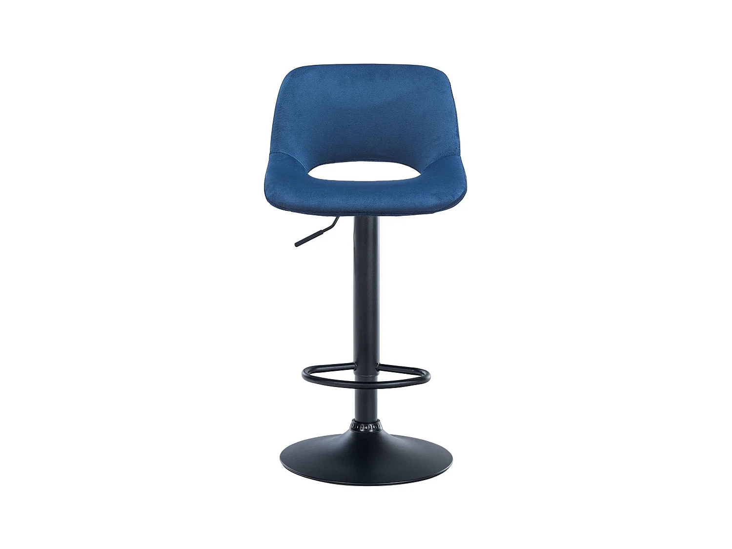 Lot de 2  Tabouret de bar - Velours - Bleu - Camden