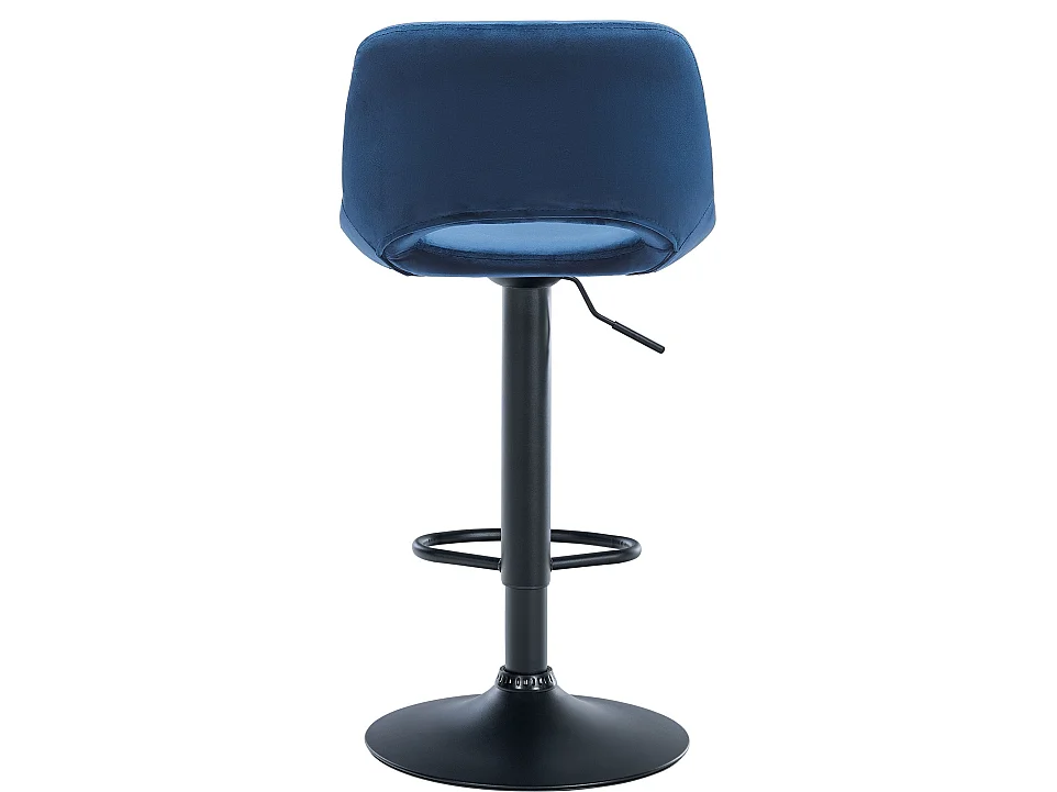 Lot de 2  Tabouret de bar - Velours - Bleu - Camden