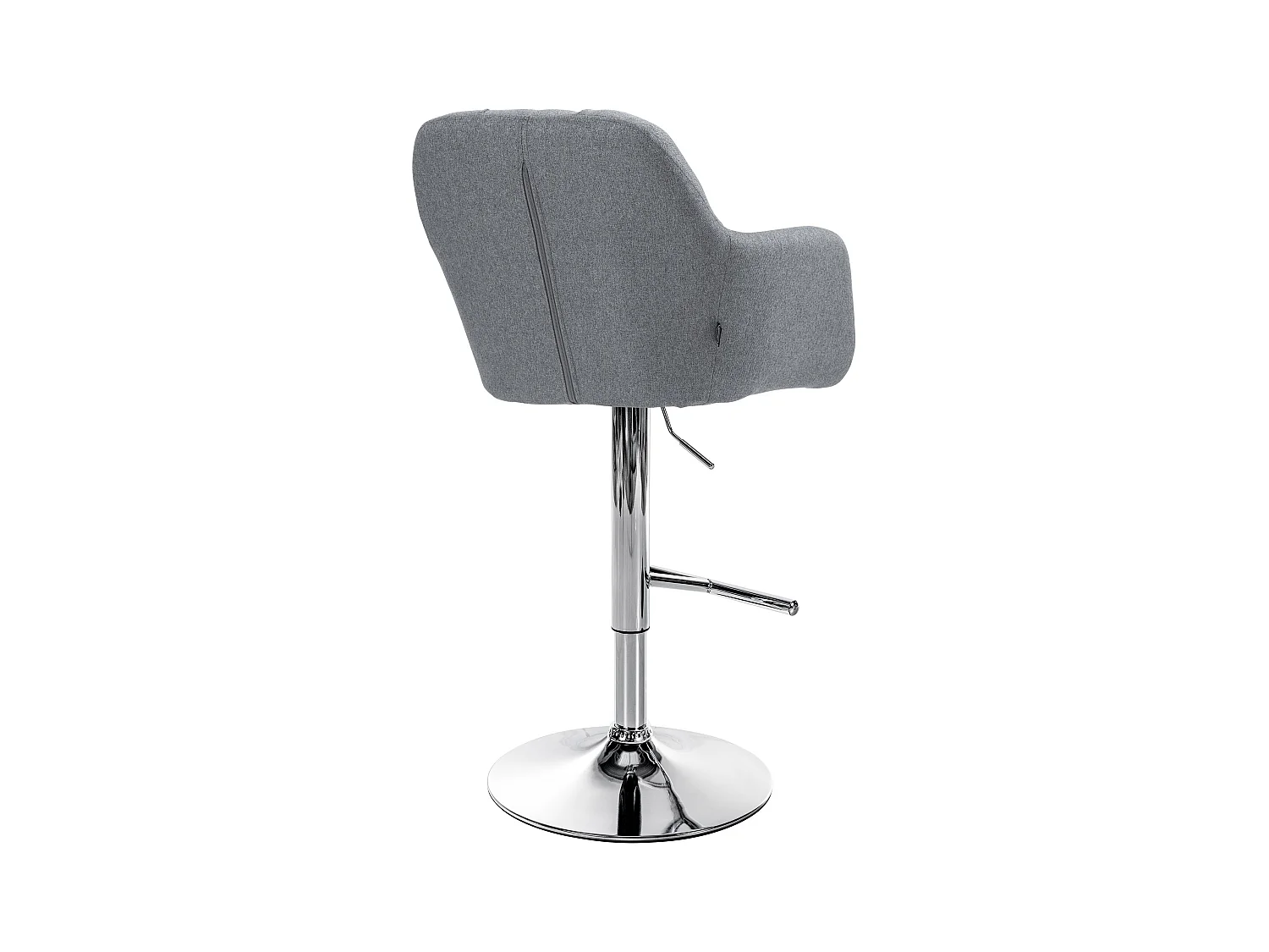Tabouret de bar - Tissu - Gris - Natoma