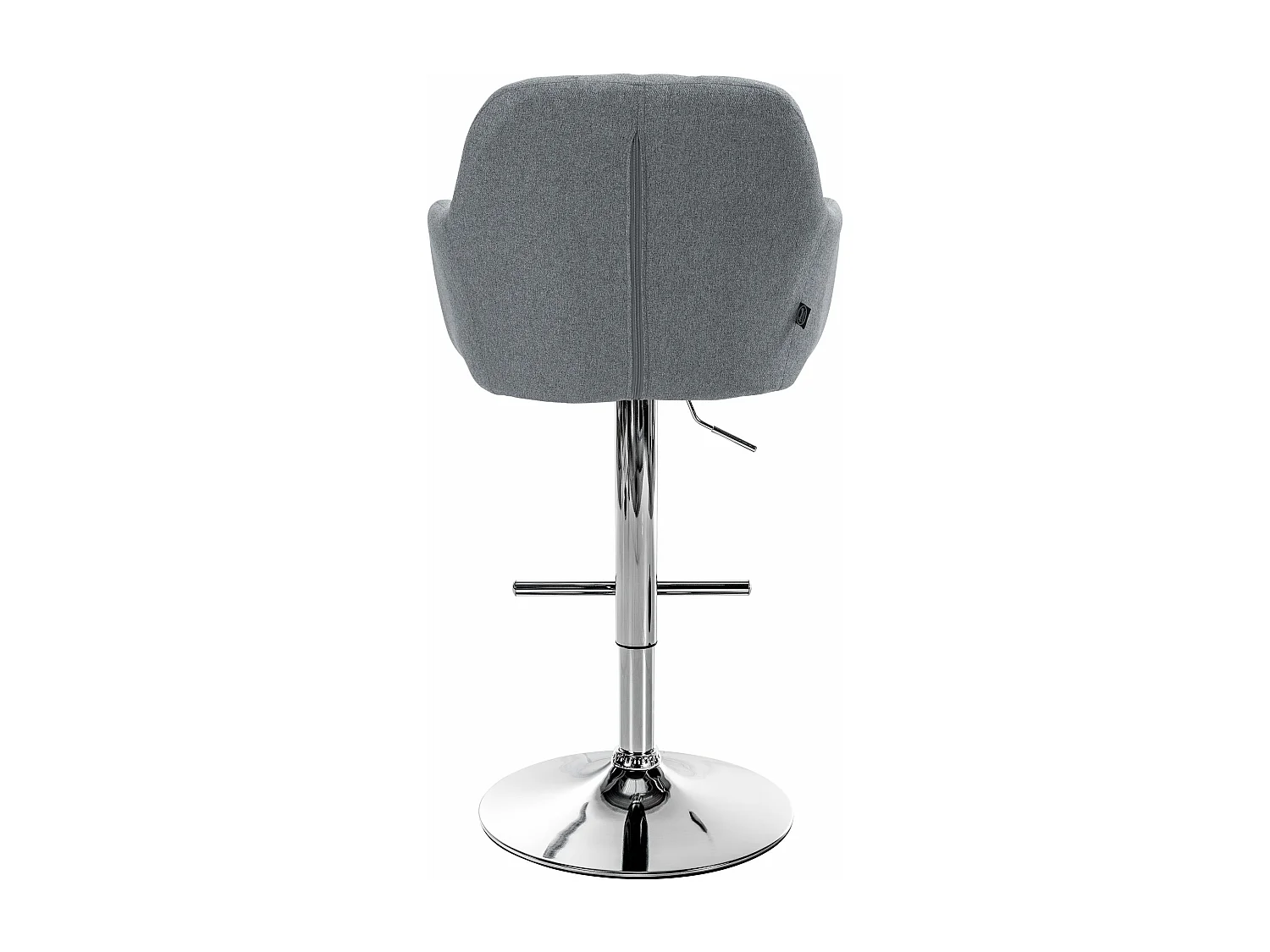 Tabouret de bar - Tissu - Gris - Natoma