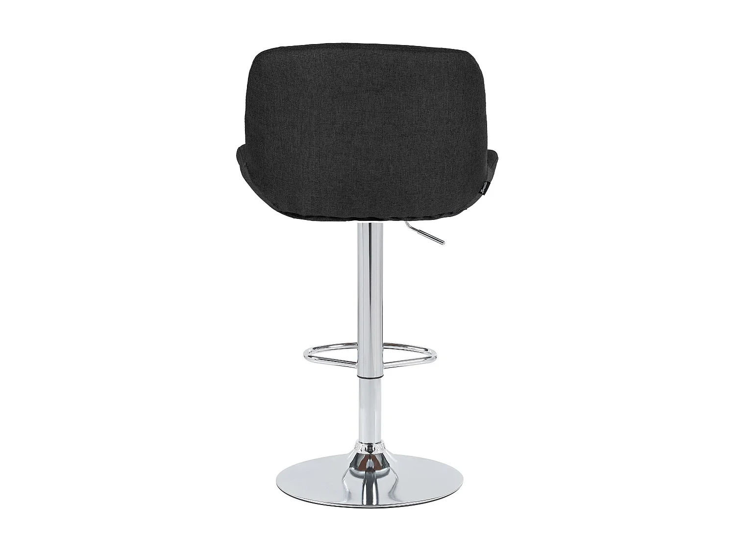 Tabouret de bar - Tissu - Noir - Solon