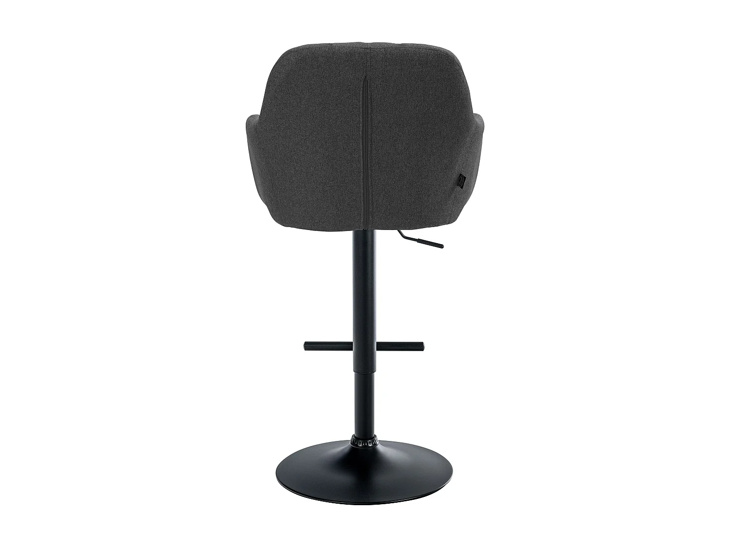 Tabouret de bar - Tissu - Gris foncé - Natoma