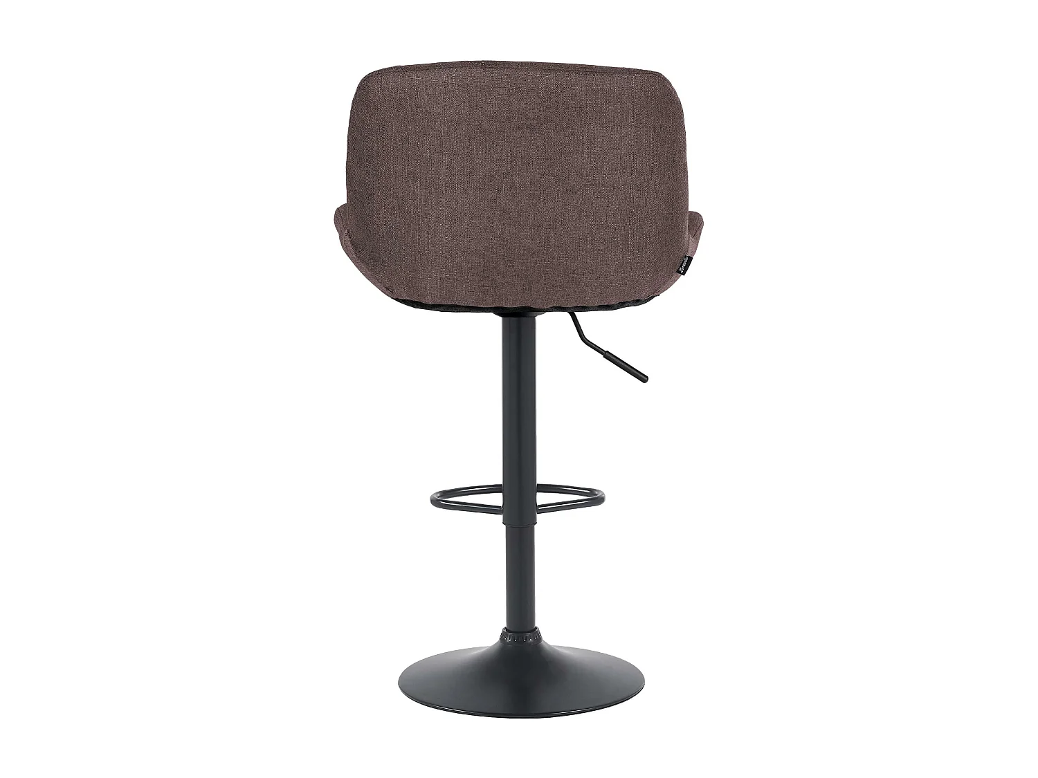 Tabouret de bar - Tissu - Marron foncé - Solon