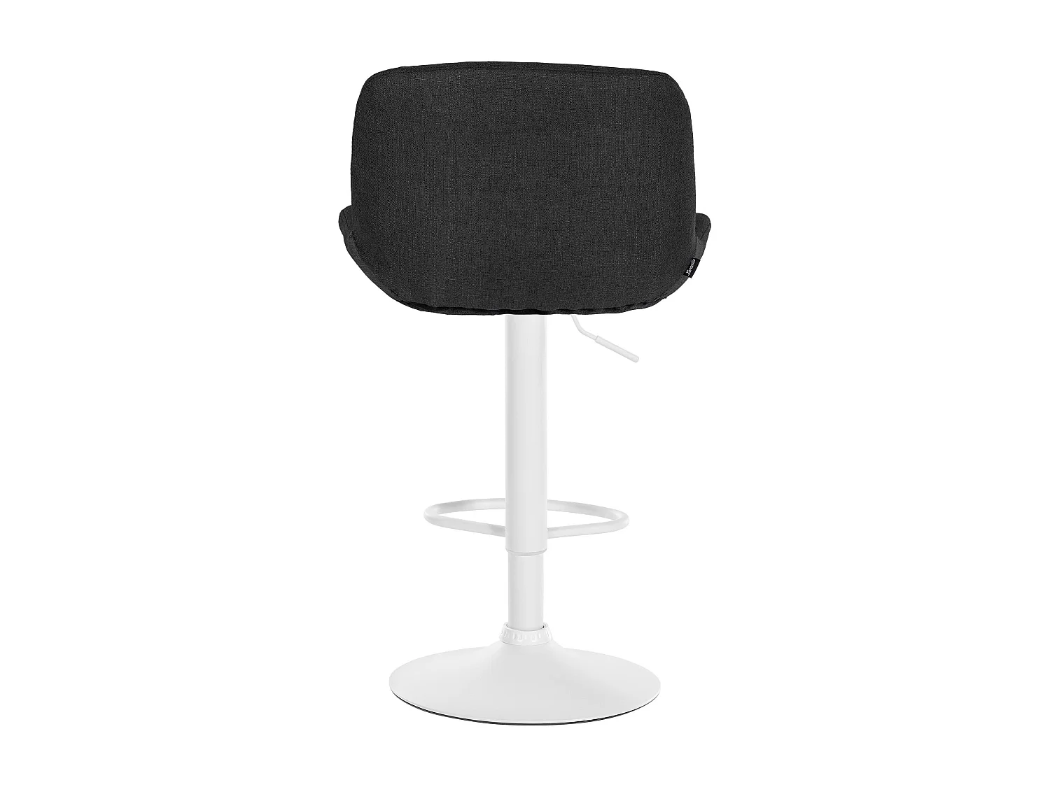 Tabouret de bar - Tissu - Noir - Solon