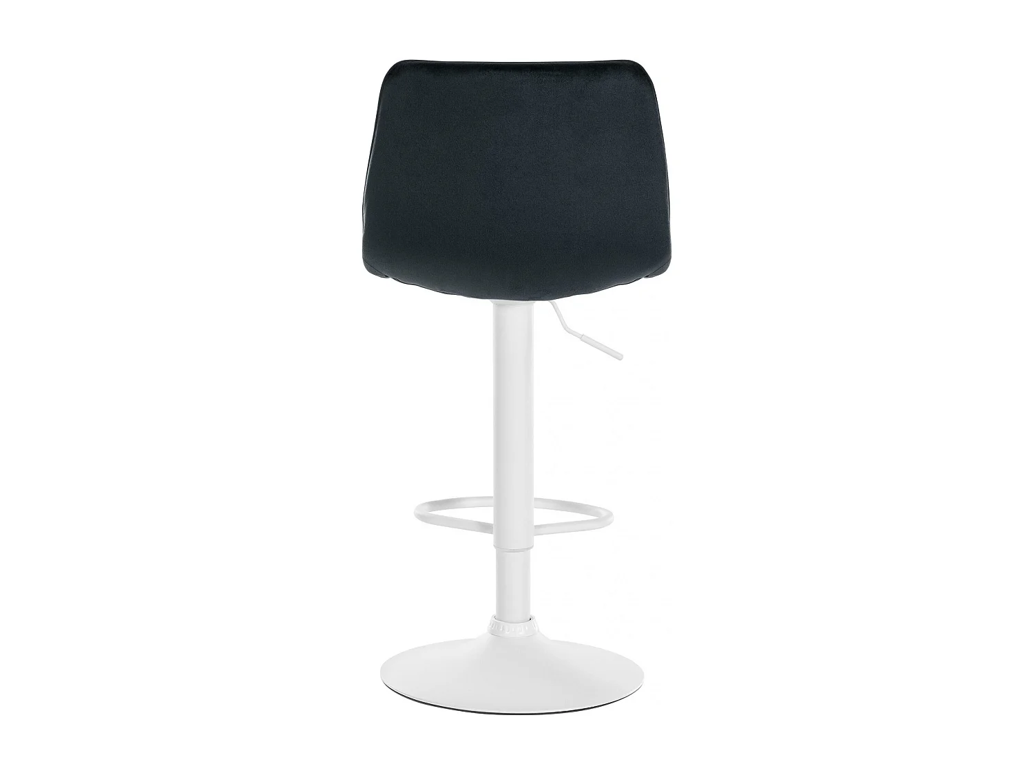 Lot de 2  Tabouret de bar - Velours & Blanc - Noir - Lex
