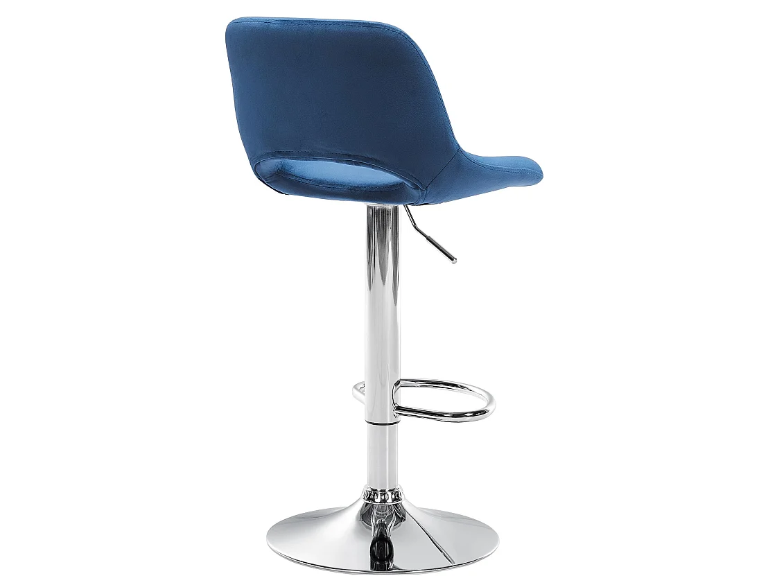 Lot de 2  Tabouret de bar - Velours - Bleu - Camden
