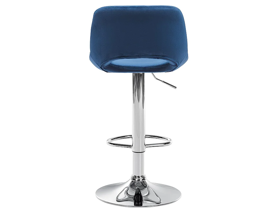 Lot de 2  Tabouret de bar - Velours - Bleu - Camden