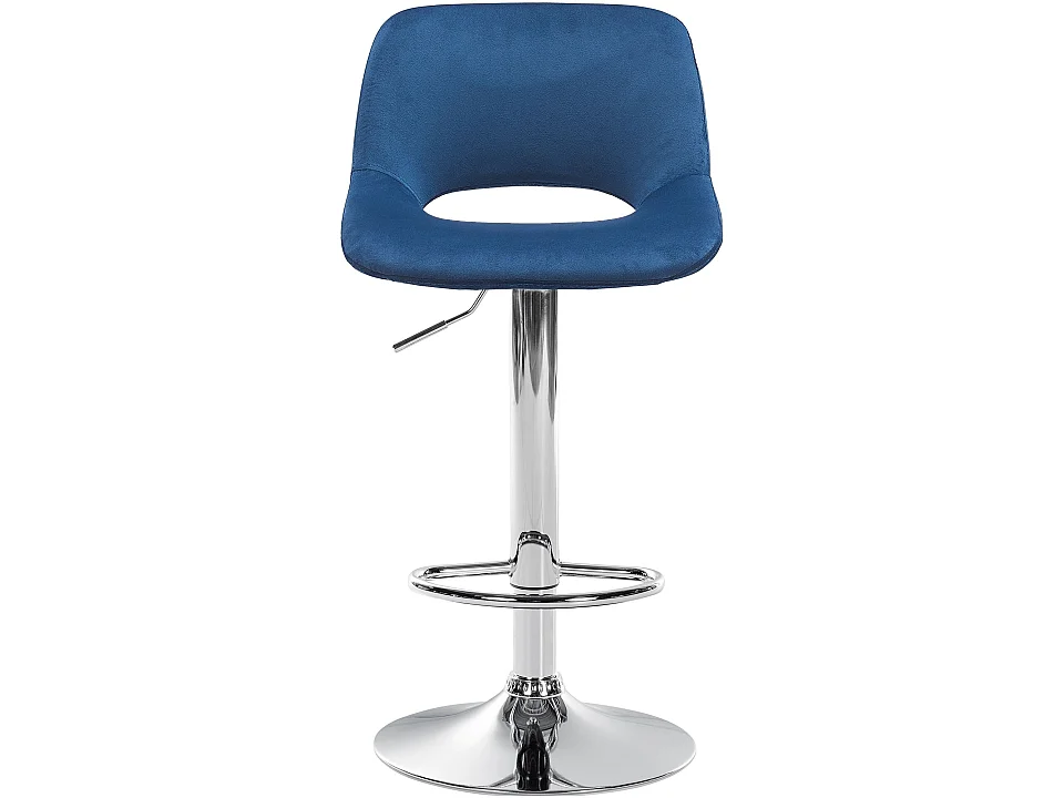 Lot de 2  Tabouret de bar - Velours - Bleu - Camden