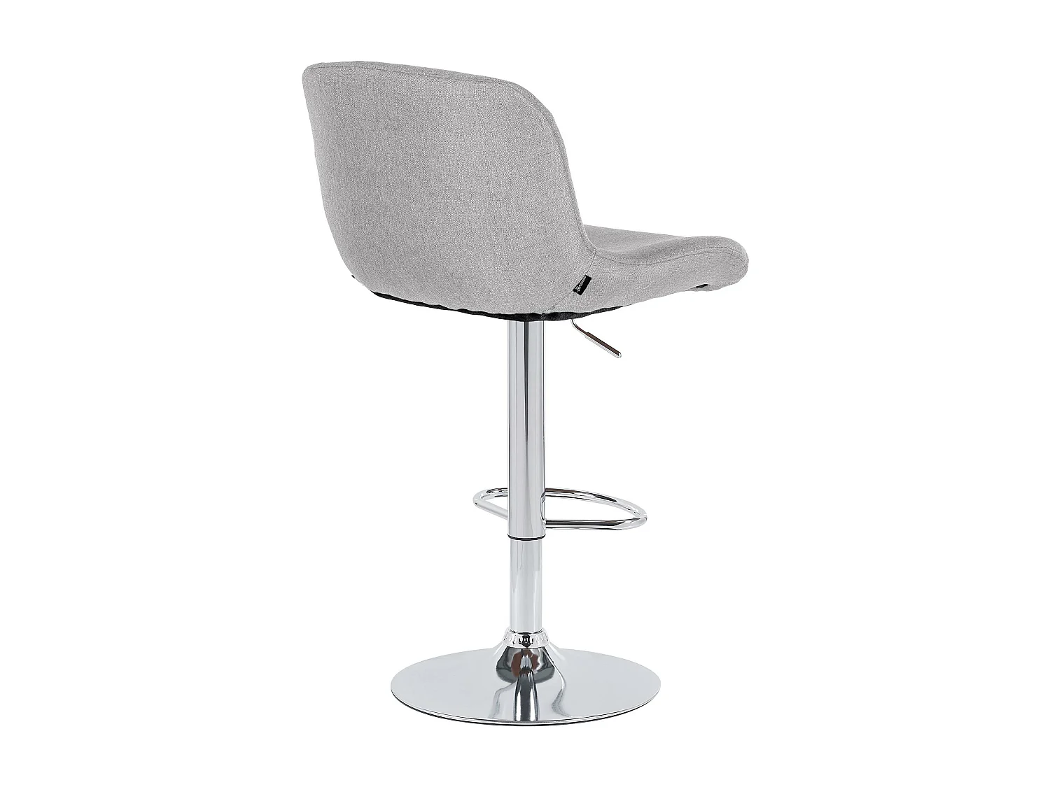 Tabouret de bar - Tissu - Gris clair - Solon