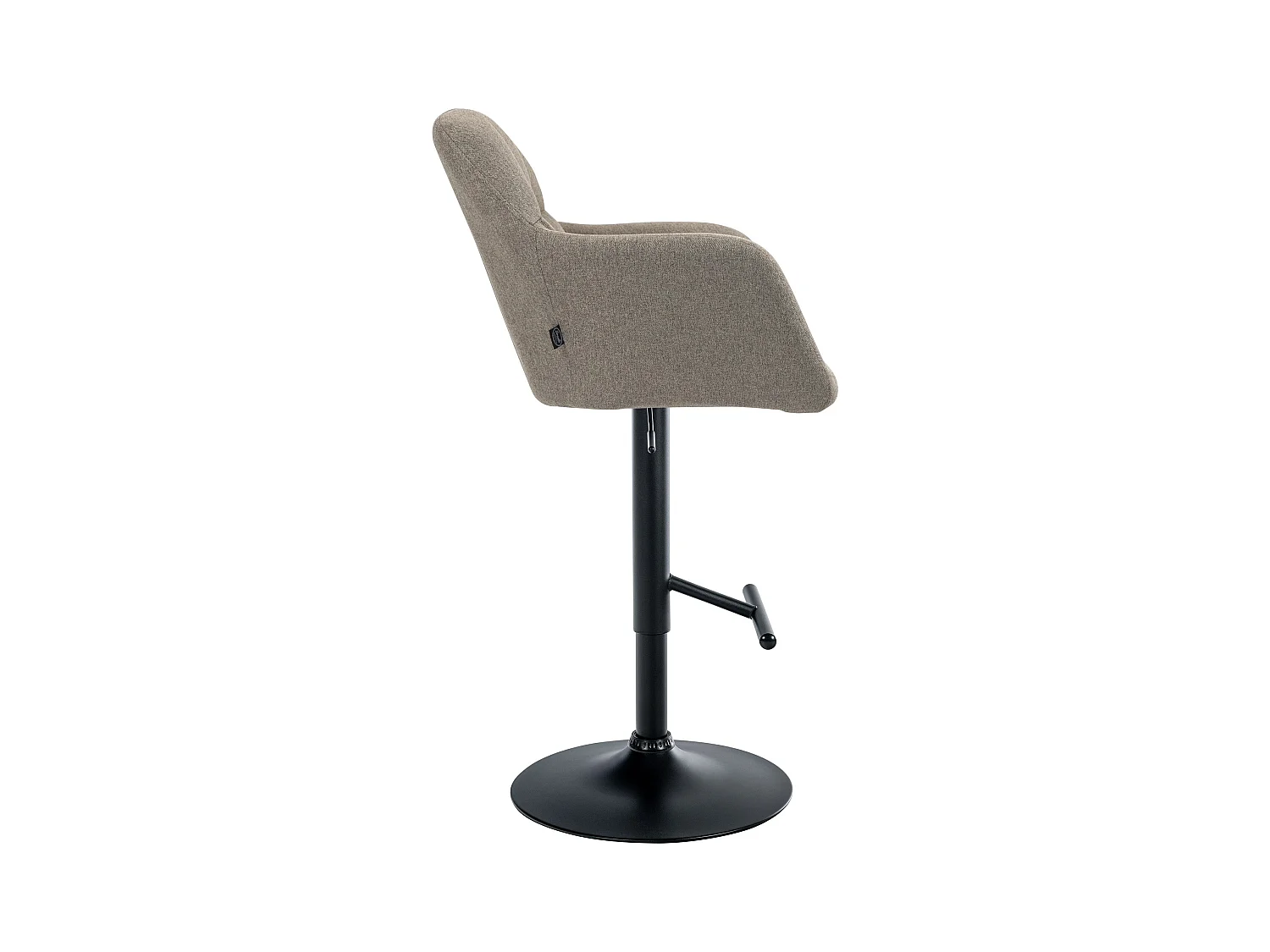 Tabouret de bar - Tissu - Taupe - Natoma