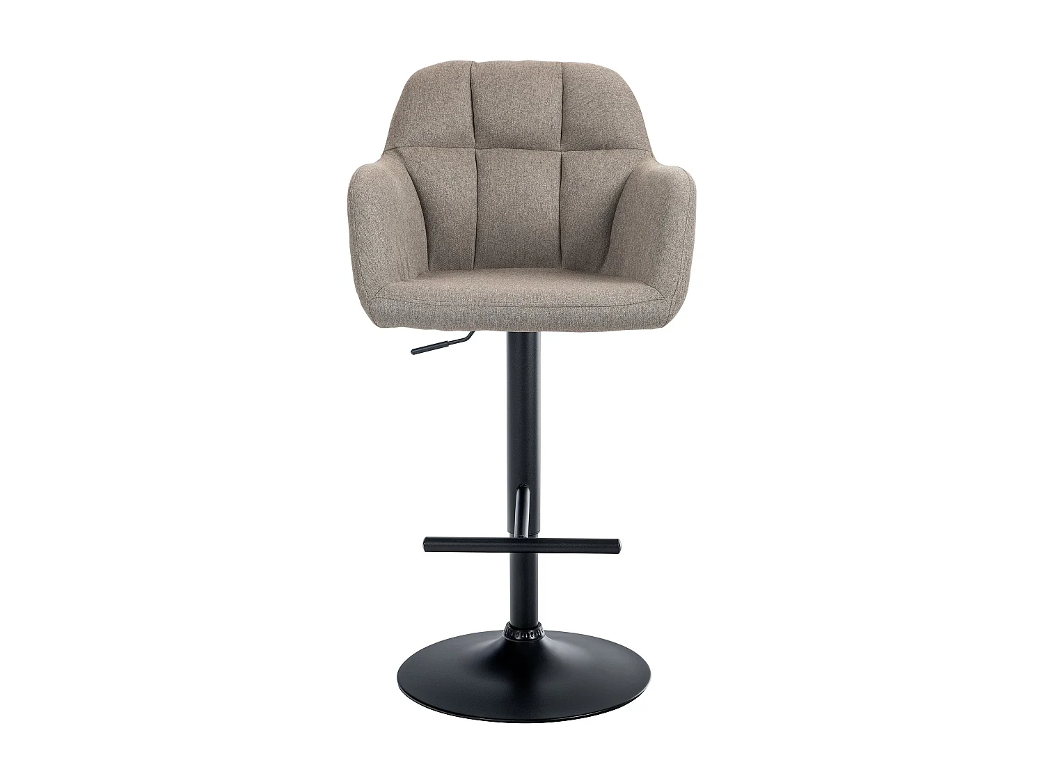 Tabouret de bar - Tissu - Taupe - Natoma