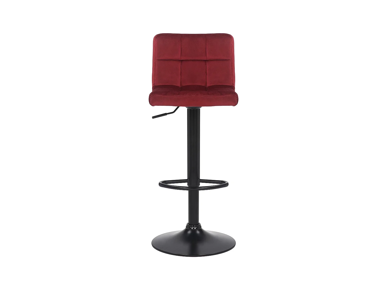 Lot de 4  Tabouret de bar - Velours - Rouge - Feni