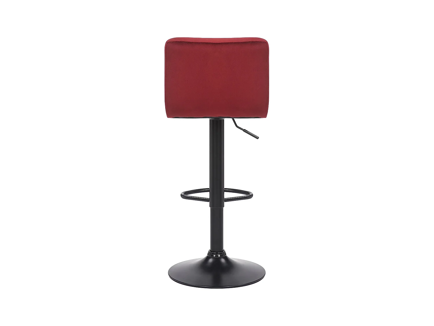Lot de 4  Tabouret de bar - Velours - Rouge - Feni