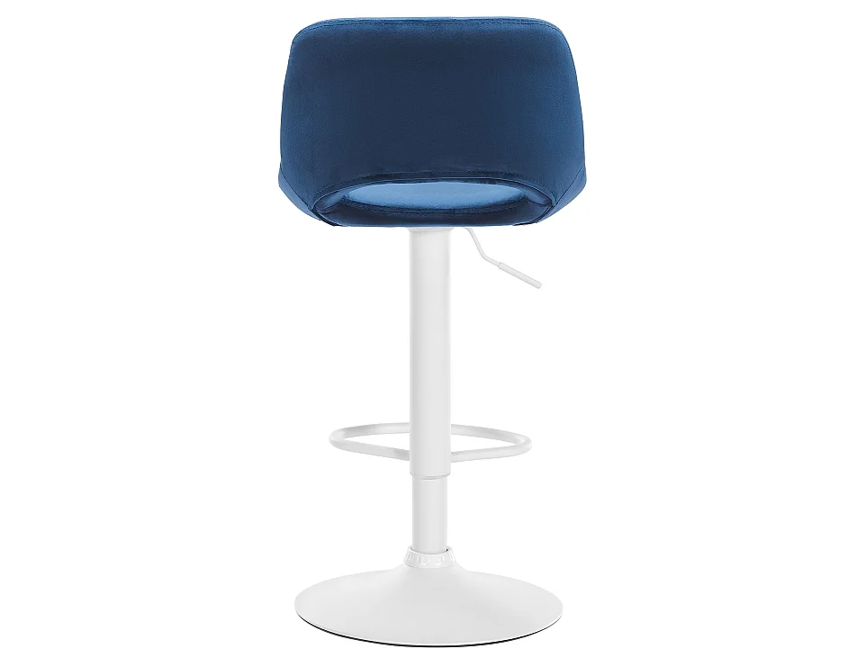 Lot de 2  Tabouret de bar - Velours - Bleu - Camden