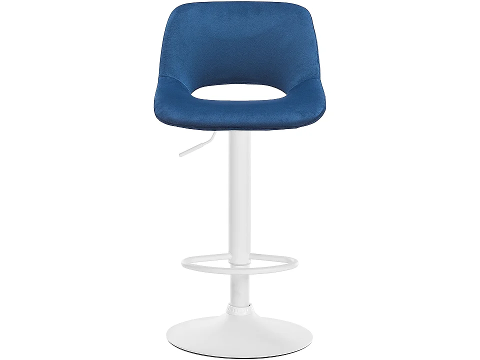 Lot de 2  Tabouret de bar - Velours - Bleu - Camden